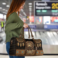 Bear Native American Travel Bag Tribal Feather Dreamcatcher Boho Style