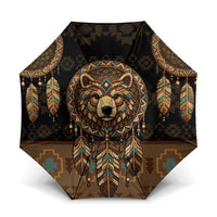 Bear Native American Umbrella Tribal Feather Dreamcatcher Boho Style