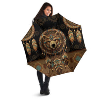 Bear Native American Umbrella Tribal Feather Dreamcatcher Boho Style