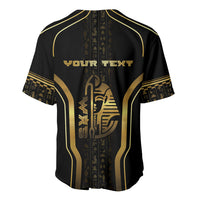 Personalized Egypt Was Sceptre Baseball Jersey Gold Pharaoh Patterns