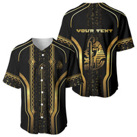 Personalized Egypt Was Sceptre Baseball Jersey Gold Pharaoh Patterns