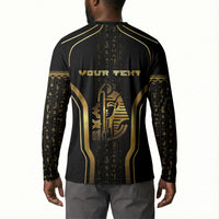 Personalized Egypt Was Sceptre Button Sweatshirt Gold Pharaoh Patterns