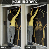 Personalized Egypt Was Sceptre Door Cover Gold Pharaoh Patterns