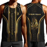 Personalized Egypt Was Sceptre Men Tank Top Gold Pharaoh Patterns