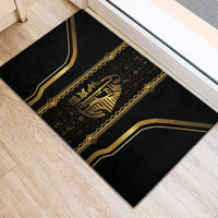 Egypt Was Sceptre Rubber Doormat Gold Pharaoh Patterns