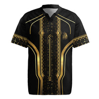 Personalized Egypt Was Sceptre Rugby Jersey Gold Pharaoh Patterns