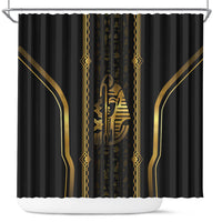 Egypt Was Sceptre Shower Curtain Gold Pharaoh Patterns