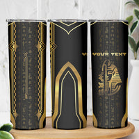 Personalized Egypt Was Sceptre Skinny Tumbler Gold Pharaoh Patterns