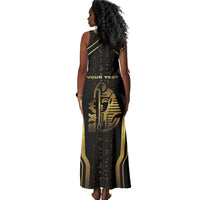 Personalized Egypt Was Sceptre Tank Maxi Dress Gold Pharaoh Patterns