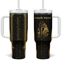 Personalized Egypt Was Sceptre Tumbler With Handle Gold Pharaoh Patterns