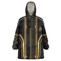 Personalized Egypt Was Sceptre Wearable Blanket Hoodie Gold Pharaoh Patterns