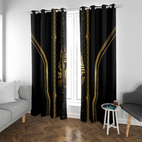 Egypt Was Sceptre Window Curtain Gold Pharaoh Patterns