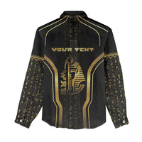 Personalized Egypt Was Sceptre Women Casual Shirt Gold Pharaoh Patterns