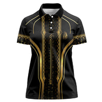 Personalized Egypt Was Sceptre Women Polo Shirt Gold Pharaoh Patterns
