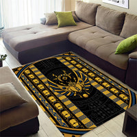 Egypt The Scarab Beetle Area Rug Winged Solar Amulet Symbol