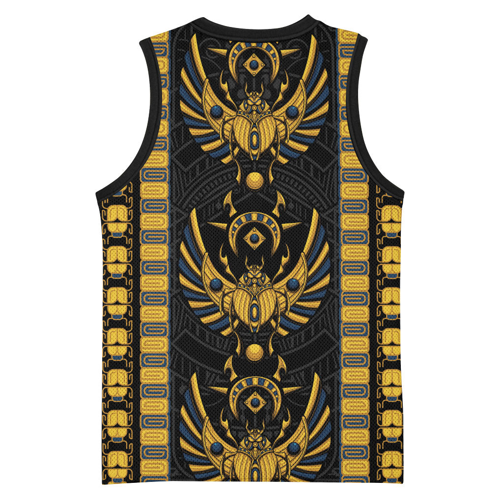 Egypt The Scarab Beetle Basketball Jersey Winged Solar Amulet Symbol