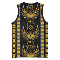 Egypt The Scarab Beetle Basketball Jersey Winged Solar Amulet Symbol