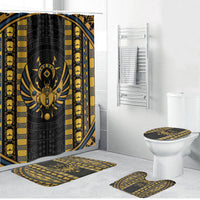 Egypt The Scarab Beetle Bathroom Set Winged Solar Amulet Symbol