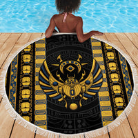 Egypt The Scarab Beetle Beach Blanket Winged Solar Amulet Symbol