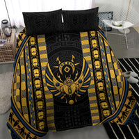 Egypt The Scarab Beetle Bedding Set Winged Solar Amulet Symbol