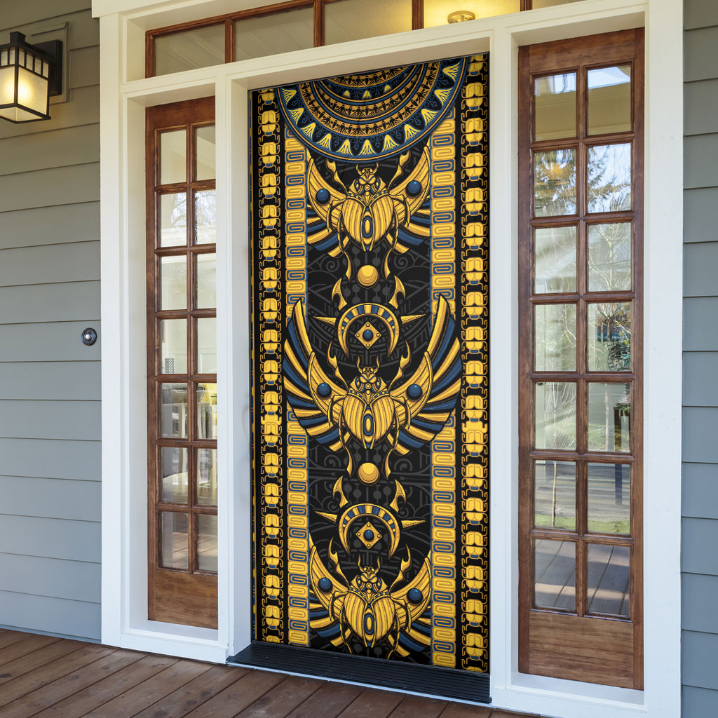 Egypt The Scarab Beetle Door Cover Winged Solar Amulet Symbol
