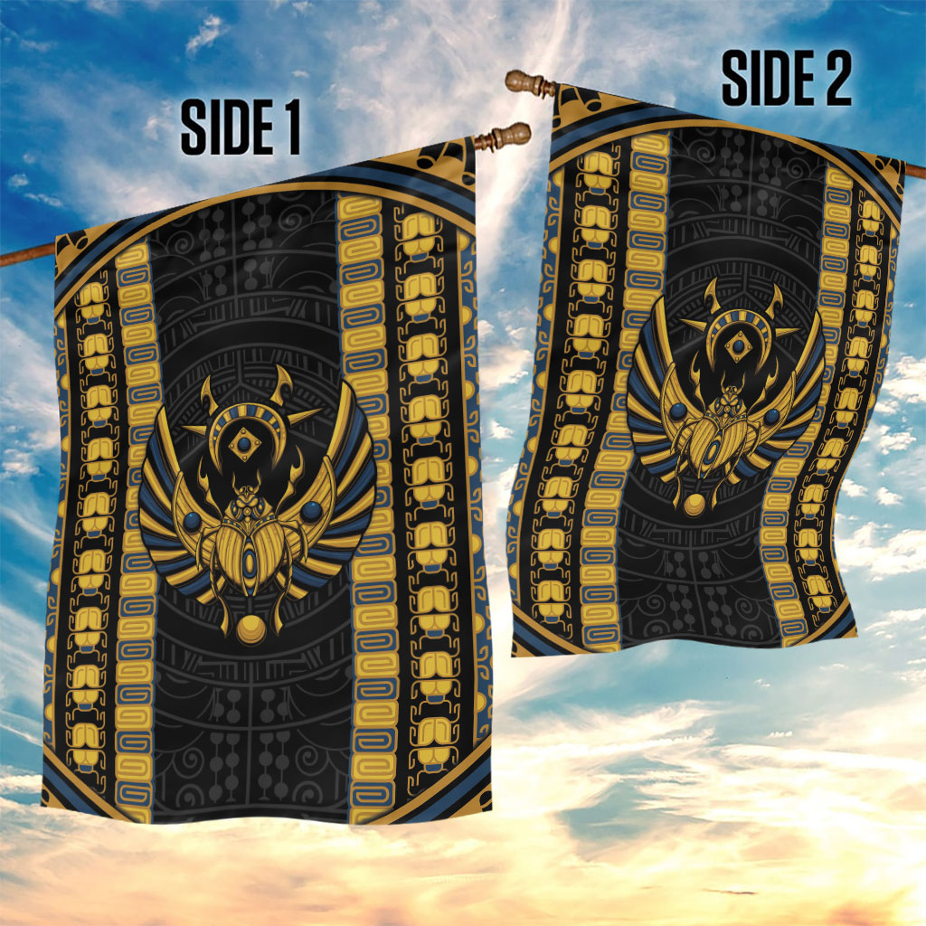 Egypt The Scarab Beetle Garden Flag Winged Solar Amulet Symbol