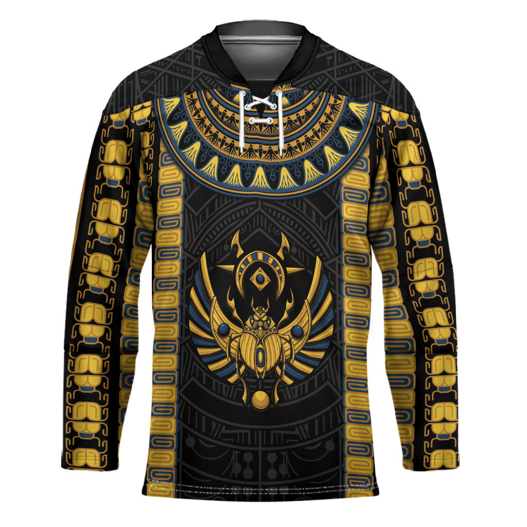 Egypt The Scarab Beetle Hockey Jersey Winged Solar Amulet Symbol