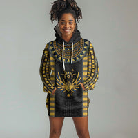 Egypt The Scarab Beetle Hoodie Dress Winged Solar Amulet Symbol