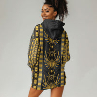 Egypt The Scarab Beetle Hoodie Dress Winged Solar Amulet Symbol