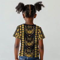 Egypt The Scarab Beetle Kid T shirt Winged Solar Amulet Symbol