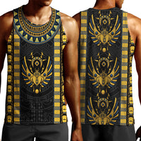 Egypt The Scarab Beetle Men Tank Top Winged Solar Amulet Symbol