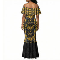 Egypt The Scarab Beetle Mermaid Dress Winged Solar Amulet Symbol