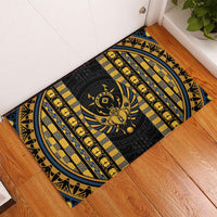 Egypt The Scarab Beetle Rubber Doormat Winged Solar Amulet Symbol
