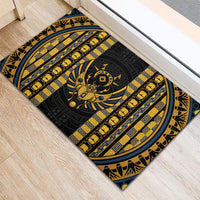 Egypt The Scarab Beetle Rubber Doormat Winged Solar Amulet Symbol