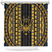 Egypt The Scarab Beetle Shower Curtain Winged Solar Amulet Symbol
