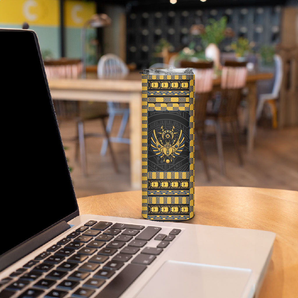 Egypt The Scarab Beetle Skinny Tumbler Winged Solar Amulet Symbol