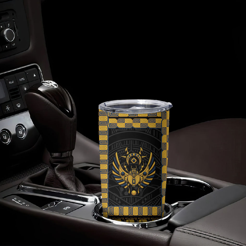 Egypt The Scarab Beetle Tumbler Cup Winged Solar Amulet Symbol