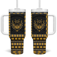 Egypt The Scarab Beetle Tumbler With Handle Winged Solar Amulet Symbol