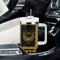 Egypt The Scarab Beetle Tumbler With Handle Winged Solar Amulet Symbol