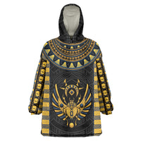 Egypt The Scarab Beetle Wearable Blanket Hoodie Winged Solar Amulet Symbol