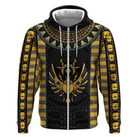 Egypt The Scarab Beetle Zip Hoodie Winged Solar Amulet Symbol