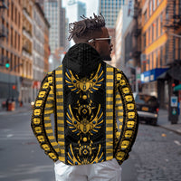Egypt The Scarab Beetle Zip Hoodie Winged Solar Amulet Symbol