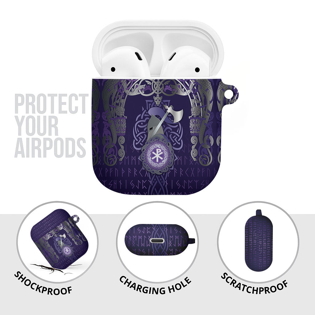 Vikings The Varangian Guard AirPods Case Ancient Chi Rho Symbols