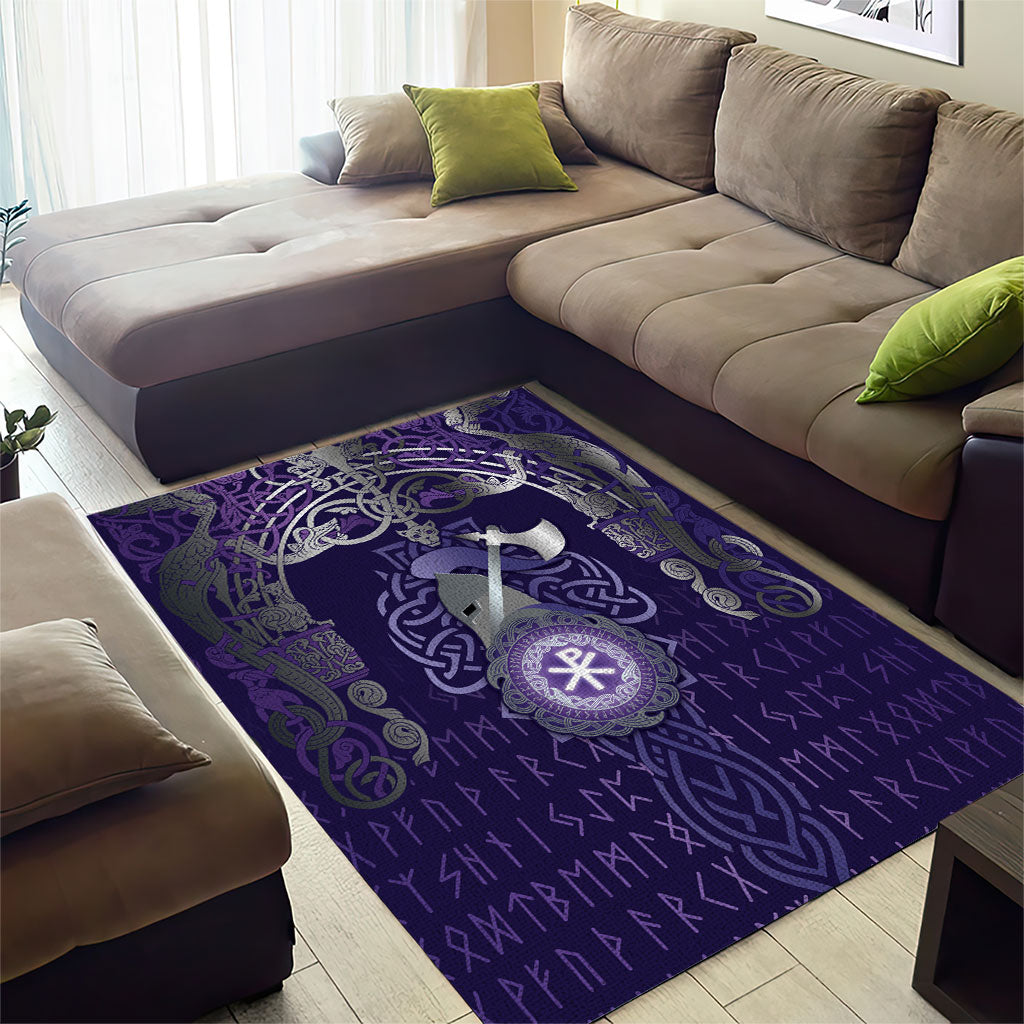Vikings The Varangian Guard Area Rug Ancient Chi Rho Symbols