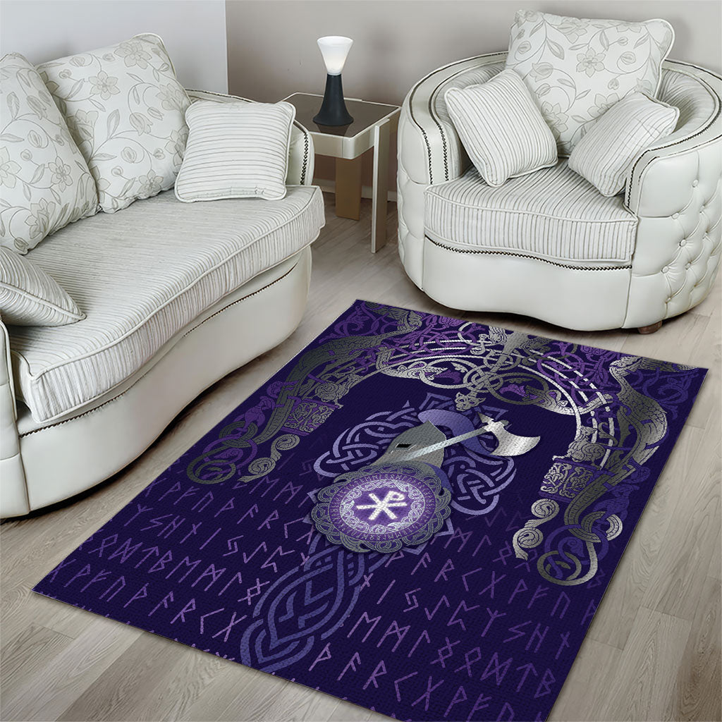 Vikings The Varangian Guard Area Rug Ancient Chi Rho Symbols
