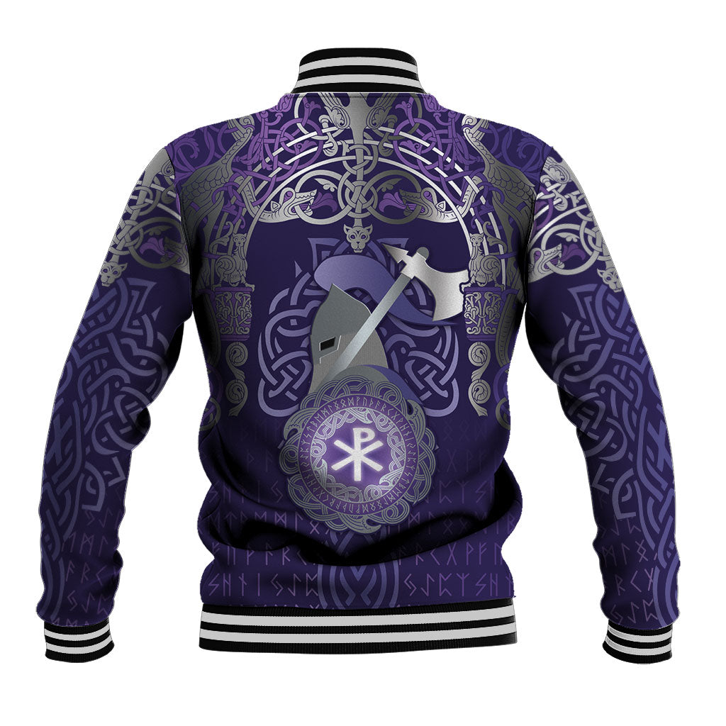 Vikings The Varangian Guard Baseball Jacket Ancient Chi Rho Symbols