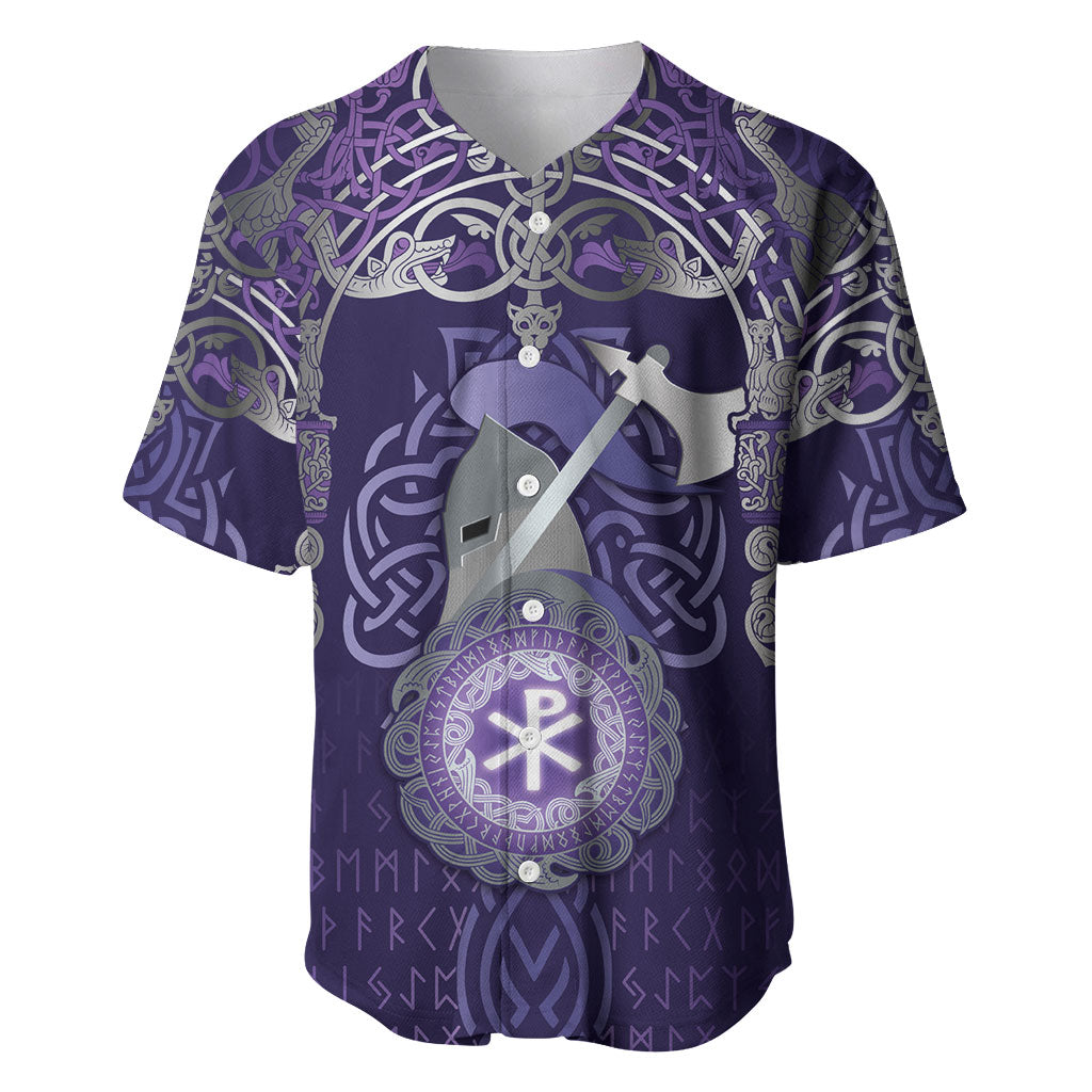 Vikings The Varangian Guard Baseball Jersey Ancient Chi Rho Symbols