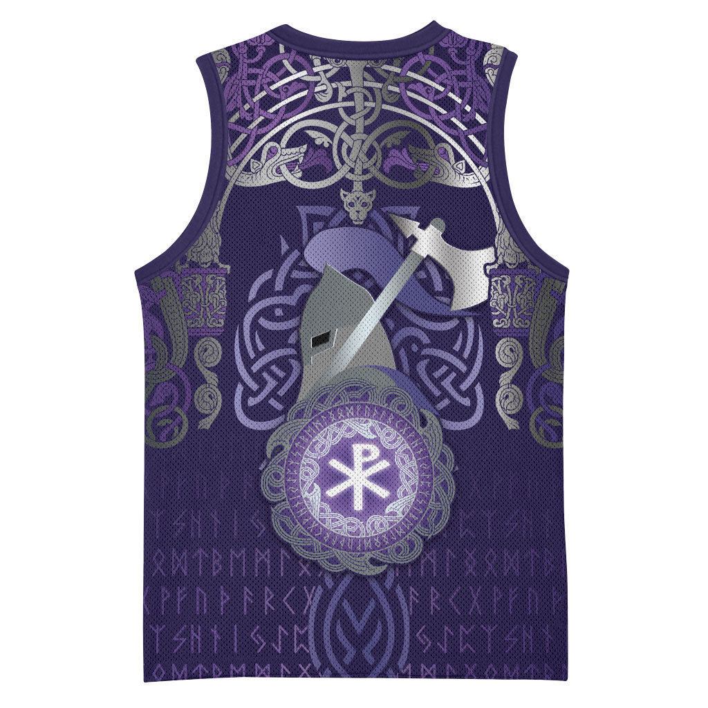 Vikings The Varangian Guard Basketball Jersey Ancient Chi Rho Symbols