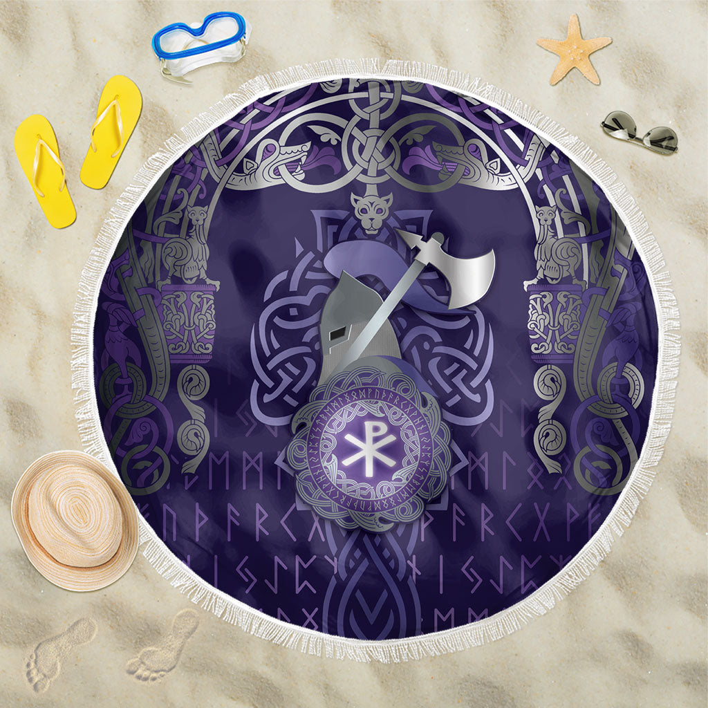 Vikings The Varangian Guard Beach Blanket Ancient Chi Rho Symbols