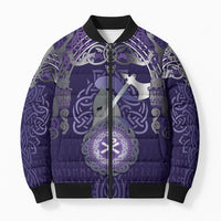 Vikings The Varangian Guard Bomber Puffer Jacket Ancient Chi Rho Symbols